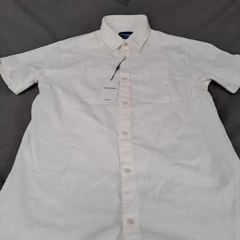 JACK AND JONEDS DOBBY SHIRT SIZE M
