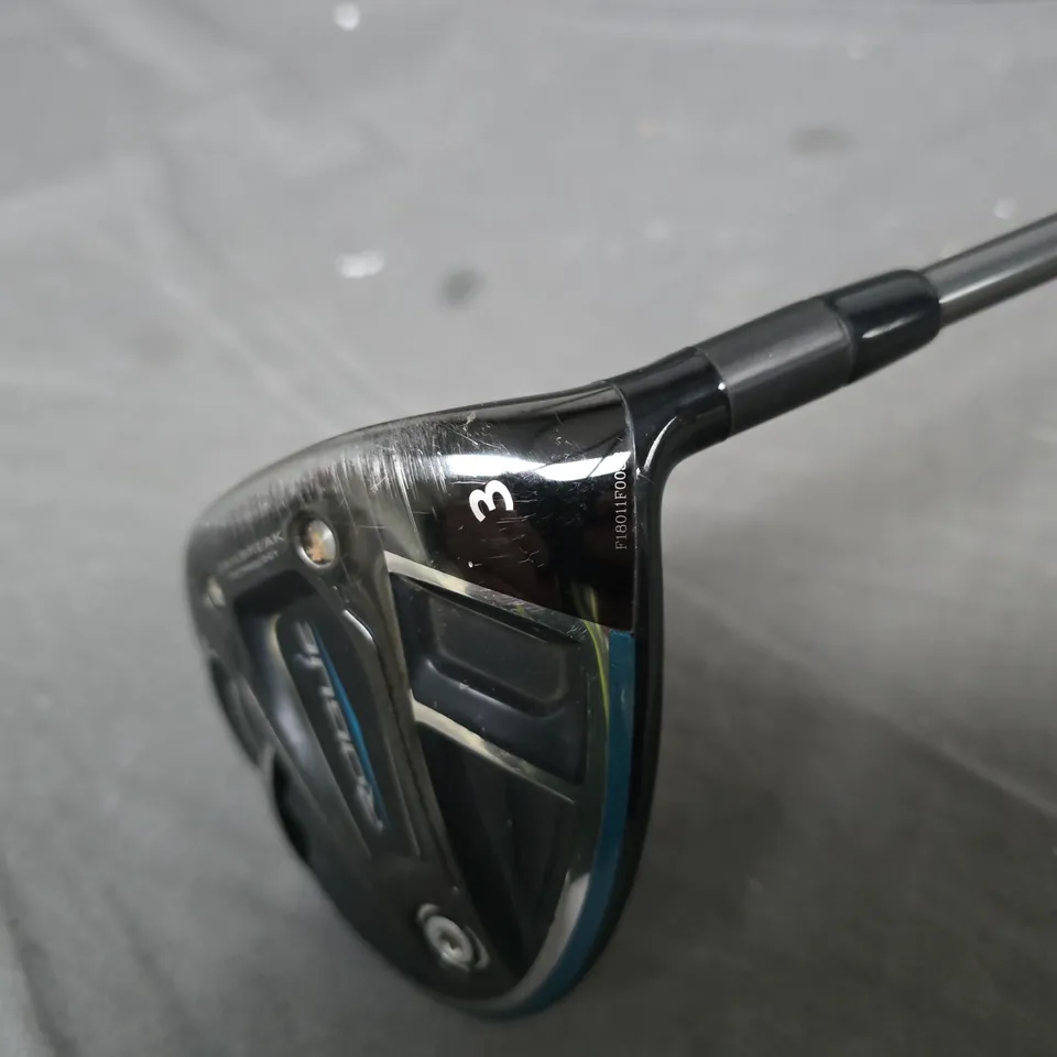 3-WOOD ROGUE GOLF CLUB WITH GOLF PRIDE GRIP – BLACK/BLUE SHAFT