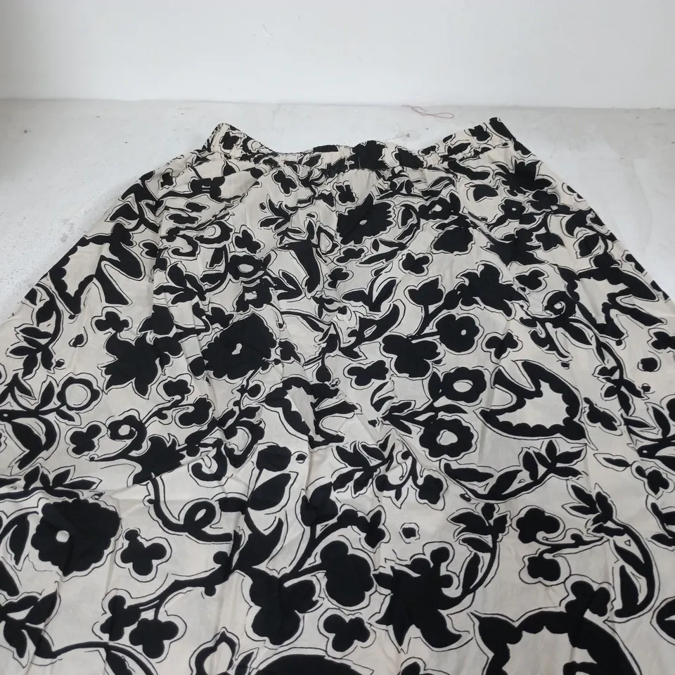 MASAI COPENHAGEN FLORAL PRINT ELASTIC-WAIST SKIRT – SIZE M