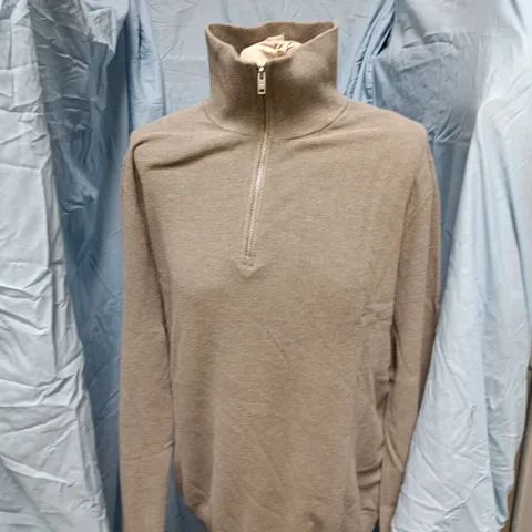 MNG KNIT ZIP SWEATER – MEN'S, BROWN (EUR L / USA L)