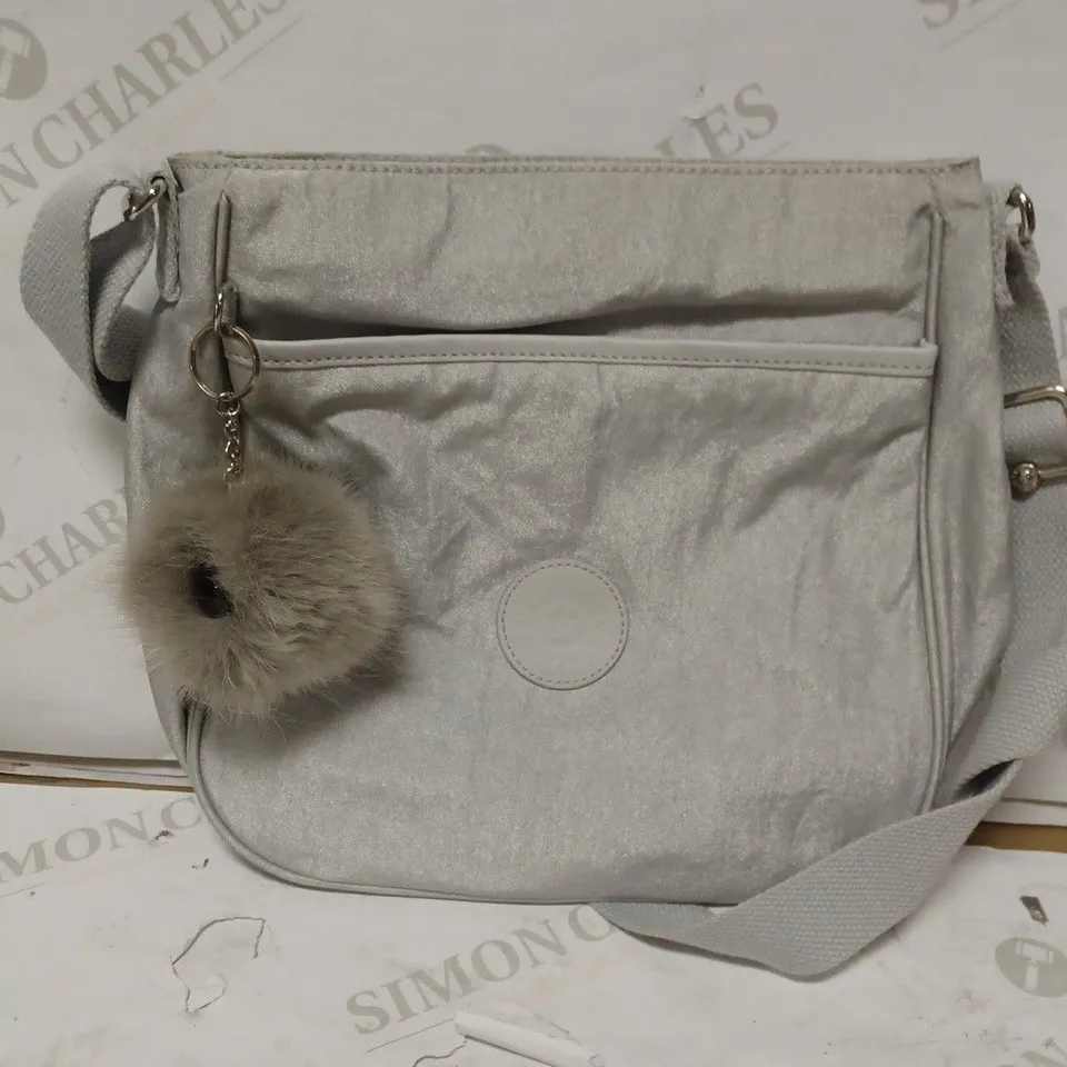 KIPLING WOMENS CROSS BODY BAG IN SILVER COLOUR
