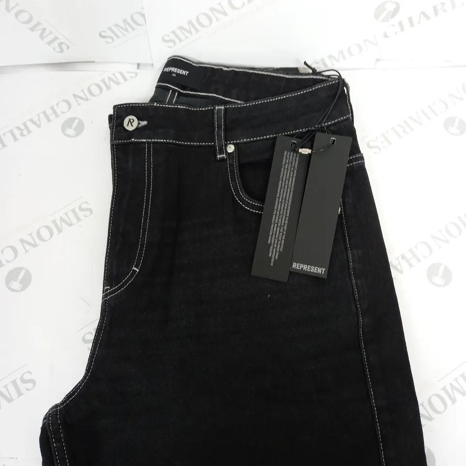 REPRESENT R25 SPLIT DENIM JEANS SIZE 33