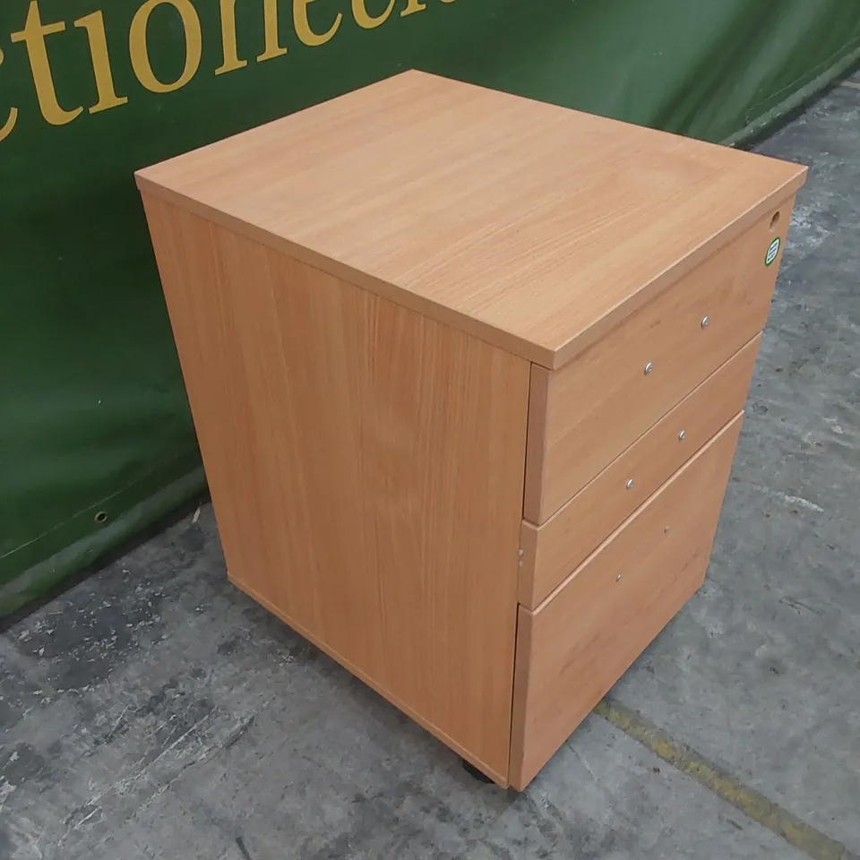 3-DRAWER FILING CABINET ON WHEELS