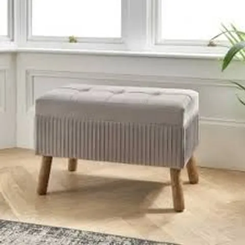 BRAND NEW HOMESDIRECT365 NATURAL STONE ALBURY FOOTSTOOL 