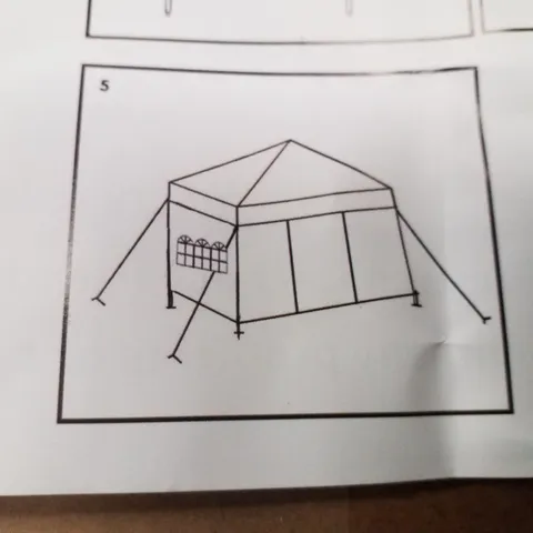 BOXED GAZEBO TENT - WHITE