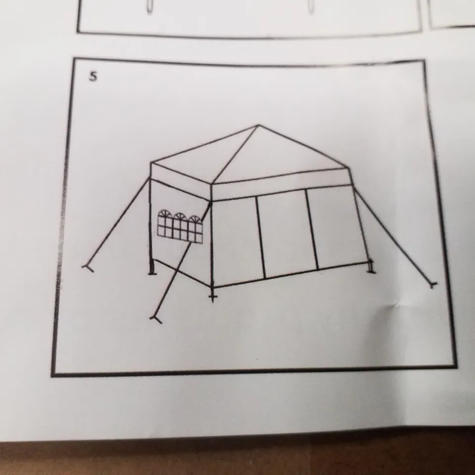 BOXED GAZEBO TENT - WHITE