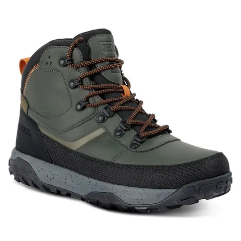BRAND NEW REGATTA MENS RENFORD WATERPROOF WALKING BOOTS DARK KHAKI/PUMPKIN SPICE SIZE 9.5