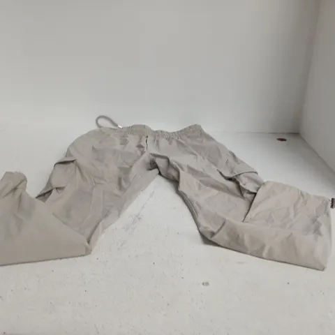 ARNE DRAWSTRING TROUSERS – TAUPE, UK SIZE S