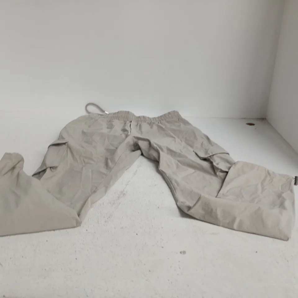 ARNE DRAWSTRING TROUSERS – TAUPE, UK SIZE S