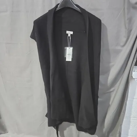  REFINITY CITY CHIC BLACK DRAPED OPEN-FRONT cardigan  – WOMEN'S CLOTHING - SIZE M