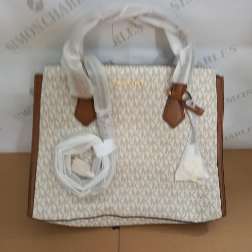 MICHAEL KORS BROWN/CREAM BAG