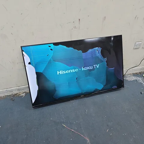 HISENSE 50" LED TV WITH ROKU BUILT-IN-MODEL R50A7200GT-DAMAGED SCREEN 