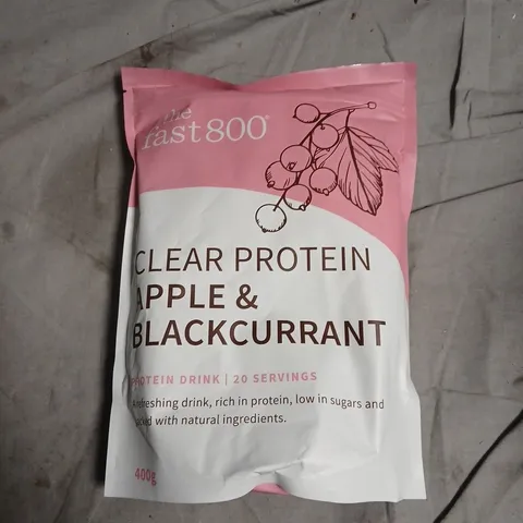 THE FAST800 CLEAR PROTEIN APPLE & BLACKCURRANT – PROTEIN DRINK 400G