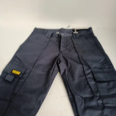 SITE KING SAFETY WORKWEAR NAVY TROUSERS UK 32R
