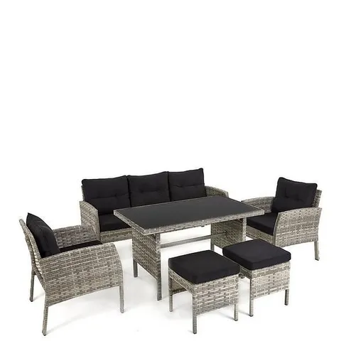 BOXED DESERT CASUAL DINING SET GARDEN FURNITURE (2 BOXES)