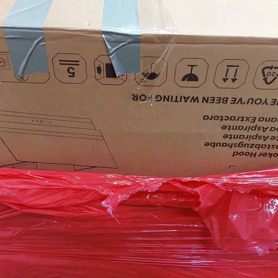 PALLET OF ASSORTED ITEMS INCLUDING: OFFICE CHAIR, COOKER HOOD, MEMORY FOAM MATTRESS TOPPER