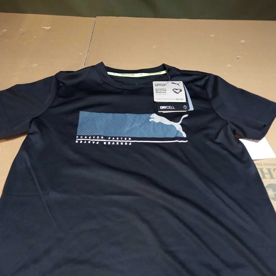 PUMA LOGO T-SHIRT SIZE 9/10 YEARS