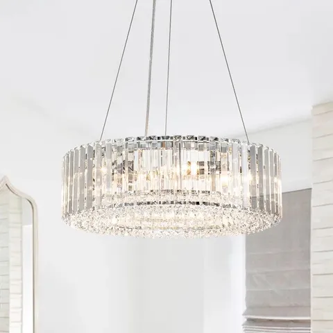 BOXED ABIGEAL 6 - LIGHT CHANDELIER WITH CRYSTAL ACCENTS