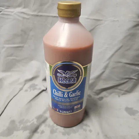 8 HEERA CHILLI & GARLIC SAUCES – 1 LITRE BOTTLES - COLLECTION ONLY