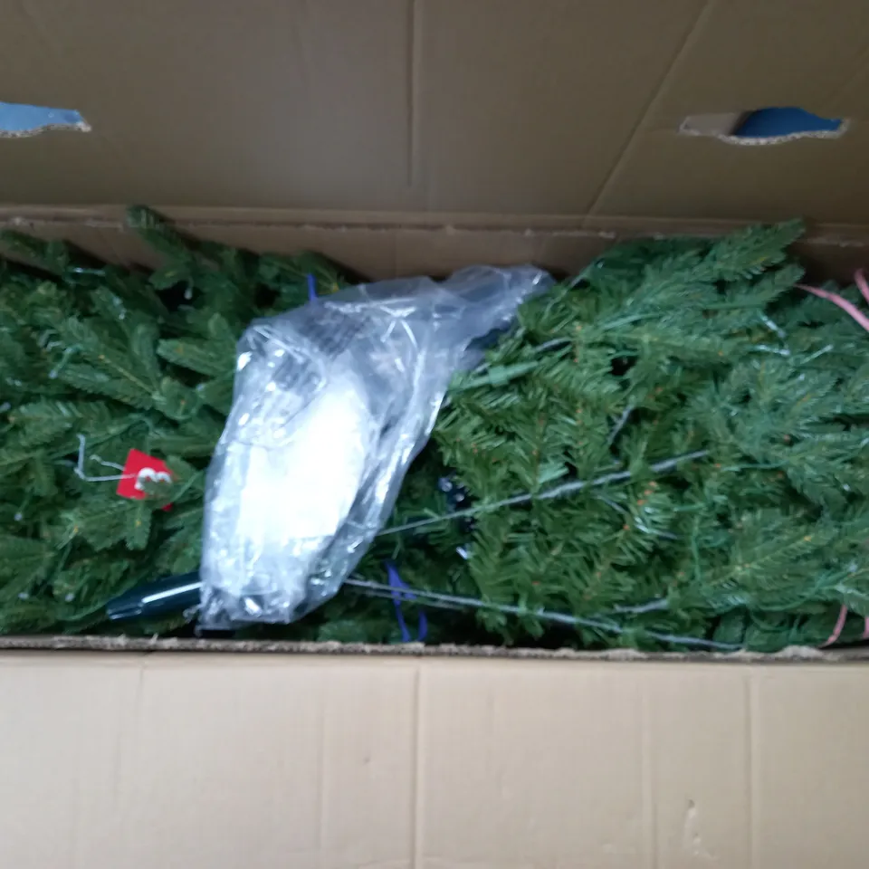 SANTA'S BEST 116 FUNCTION PRE-LIT AUBURN CHRISTMAS TREE - COLLECTION ONLY