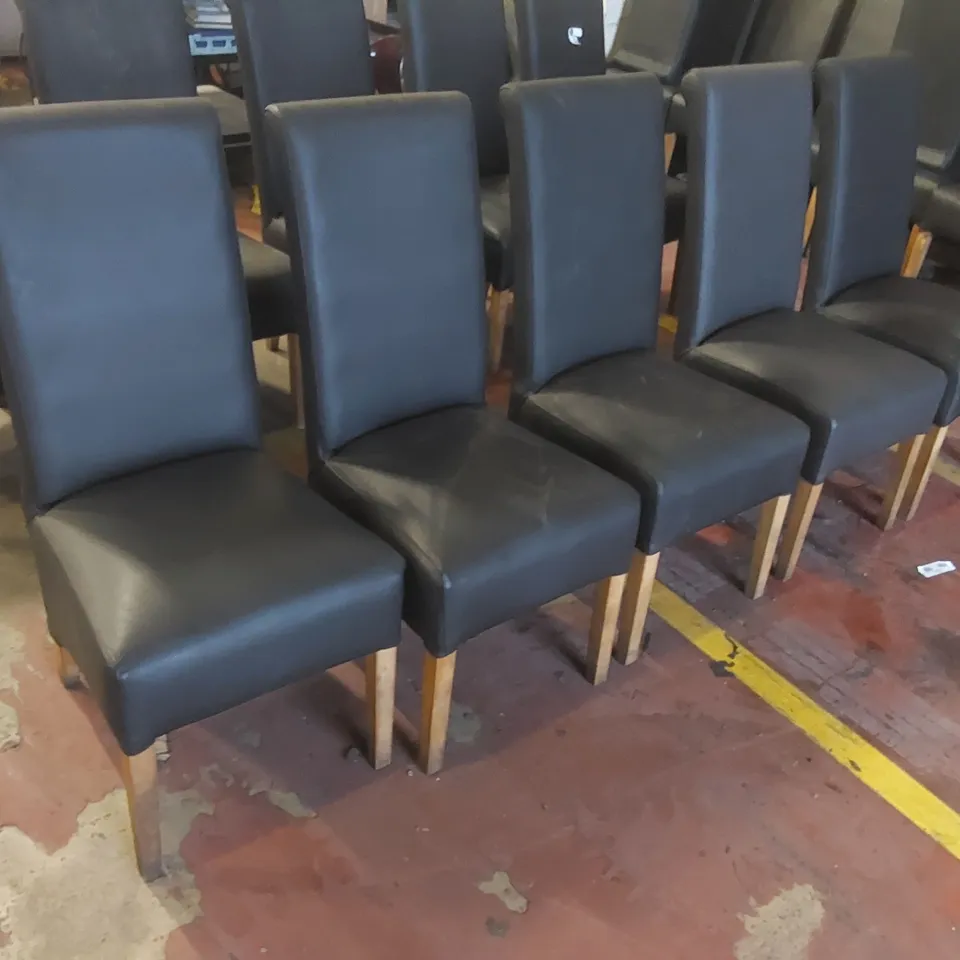 10x UPHOLSTERED RESTAURANT DINING CHAIRS