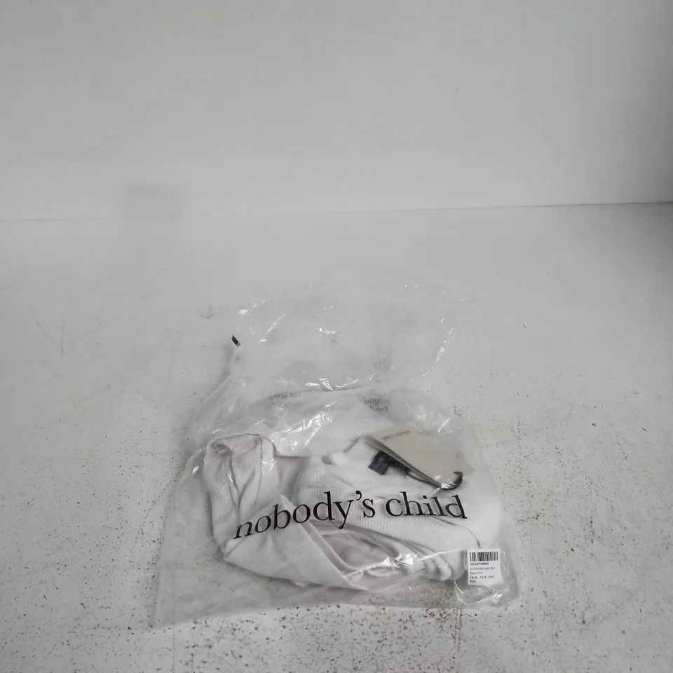 NOBODY'S CHILD JERSEY WHITE RACER VEST – UK M (US M / EU M)