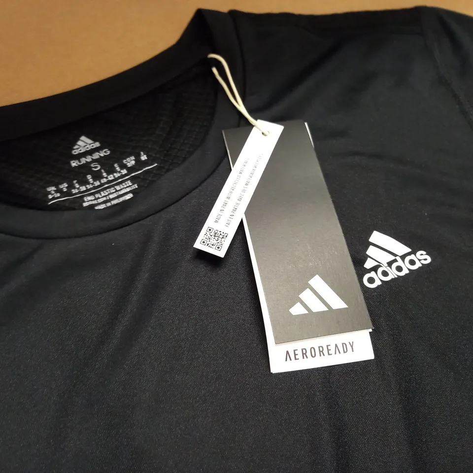 ADIDAS RUNNING BLACK LONG SLEEVE TOP - S