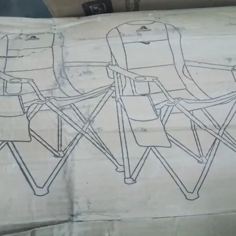 BOXED SET 9F 2 PADDED CAMPING CHAIRS