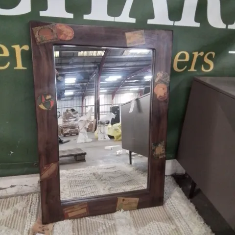 DESIGNER ANCIENT MARINER DOCKER MIRROR APPROXIMATELY 69X100CM 