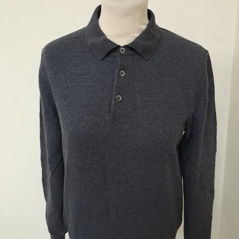 HUGO BOSS WOOL POLO SHIRT SIZE S 