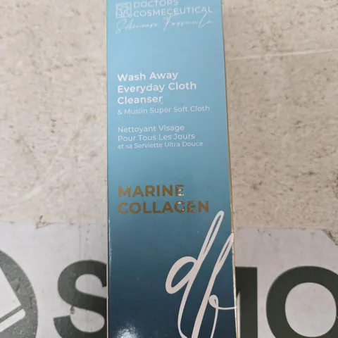 DOCTORS COSMECEUTICAL MARINE COLLAGEN WASH AWAY EVERYDAY CLOTH CLEANSER WITH MUSLIN CLOTH (150ML)