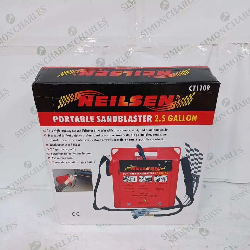 NEILSEN PORTABLE SANDBLASTER 2.5 GALLON CT1109