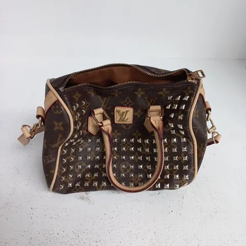 LOUIS VUITTON MONOGRAM CANVAS STUDDED HANDBAG