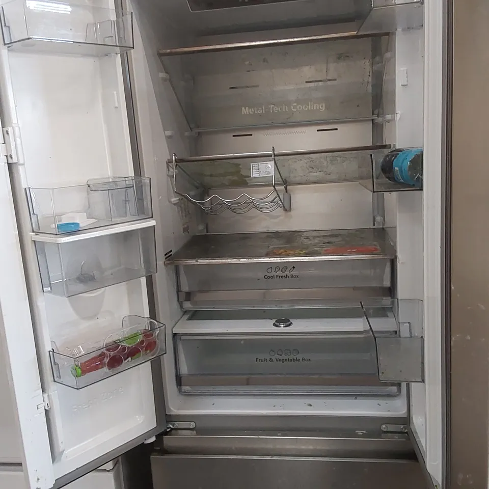 HISENSE PUREFLAT RF632N4WIE TOTAL NO FROST AMERICAN FRIDGE FREEZER - STAINLESS STEEL E-RATED - UNPROCESSED RAW RETURN
