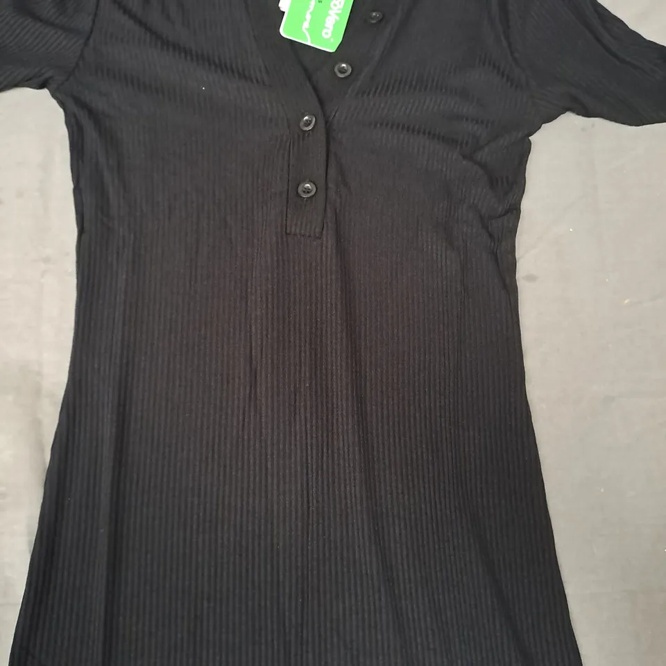 NOBODY'S CHILD BAGLEY MIDI DRESS IN BLACK UK SIZE 8