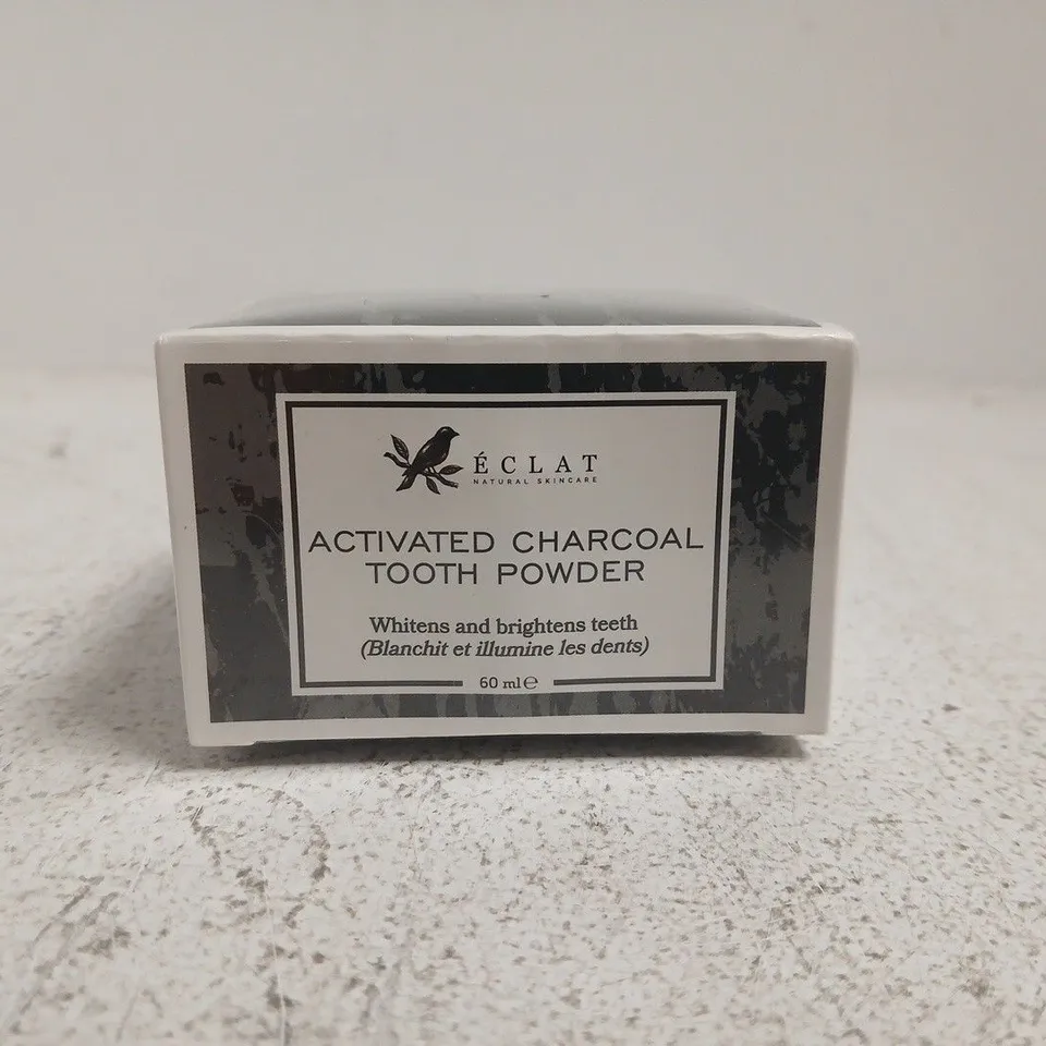 LARGE QUANTITY OF ECLAT ACTIVATED CHARCOAL TOOTH POWDER (60ML BOXES)