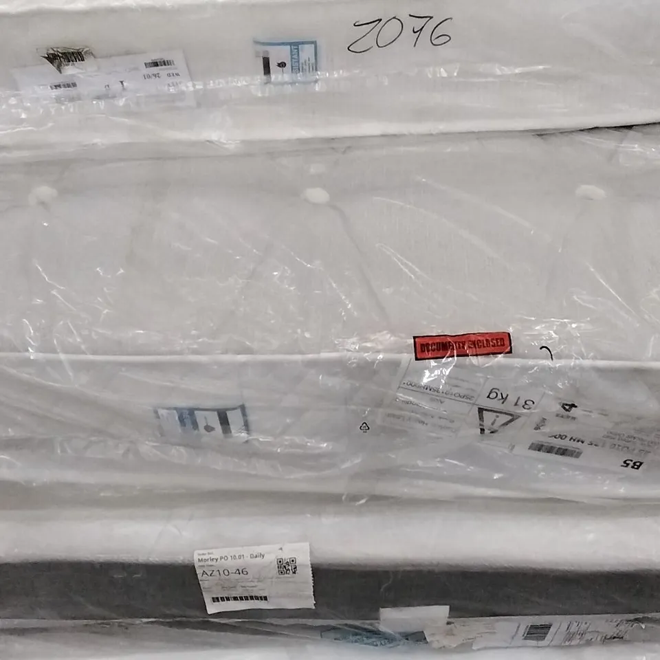 QUALITY BAGGED MIA 1000 POCKET ORTHO FIRM 4'6" MATTRESS
