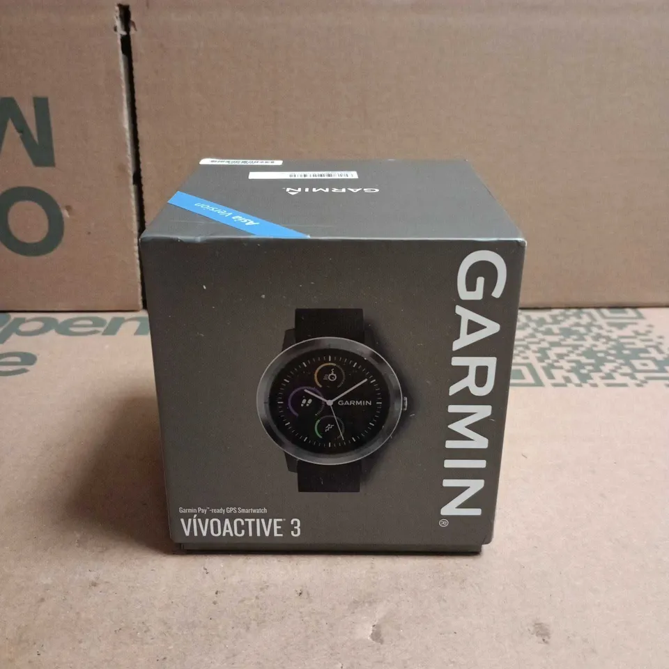 GARMIN VIVOCATIVE 3 WATCH IN BOX WITH CHARGE CABLE