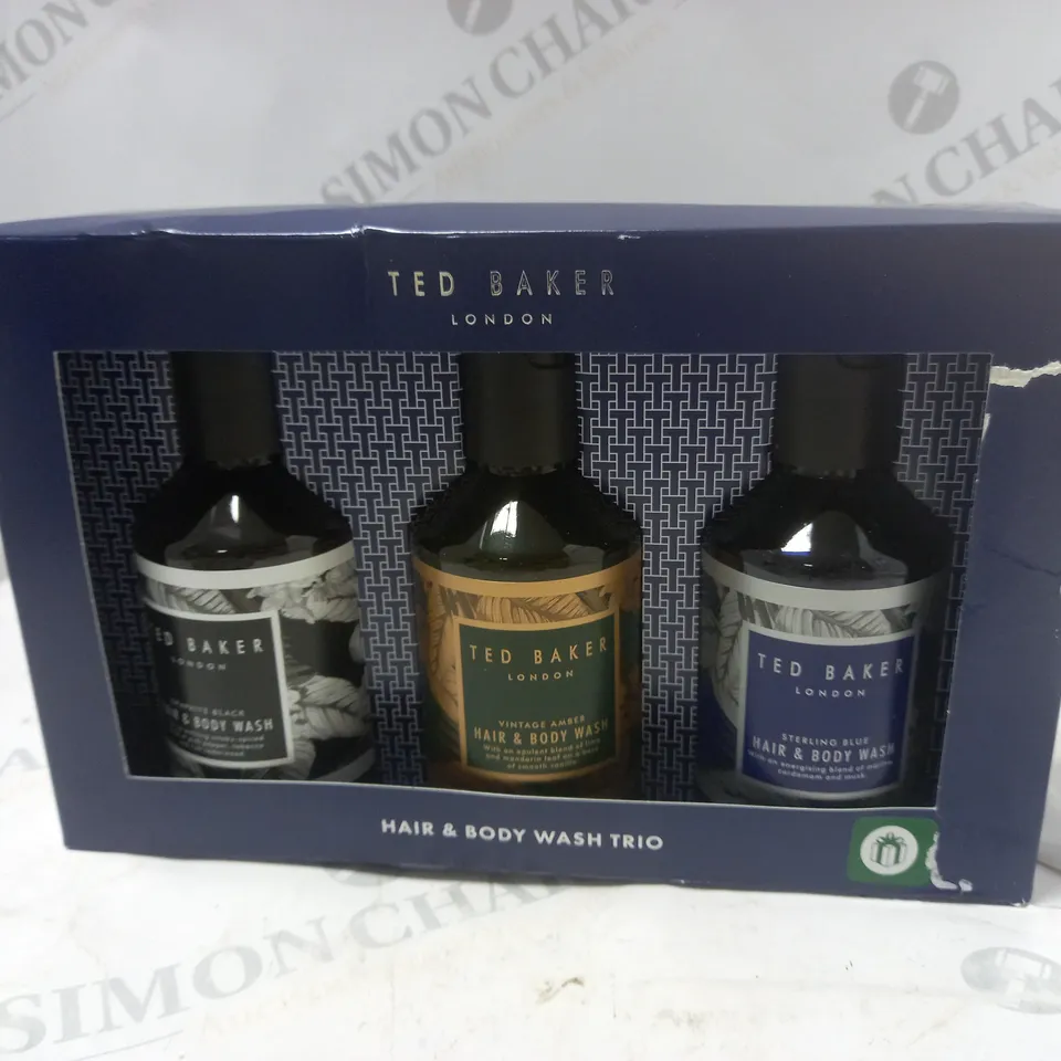TED BAKER HAIR AND BODY WASH TRIO GIFT SET 