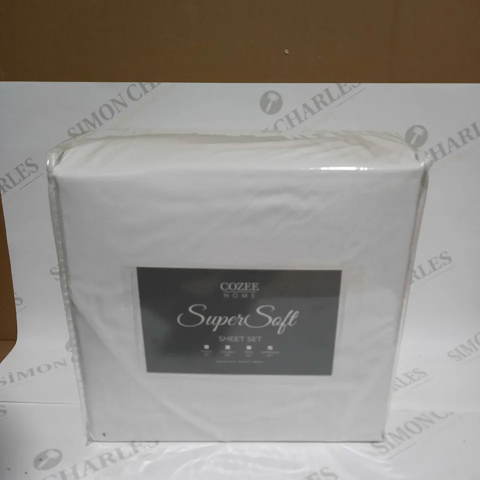 COZEE HOME SUPERSOFT SHEET SET - SUPERKING
