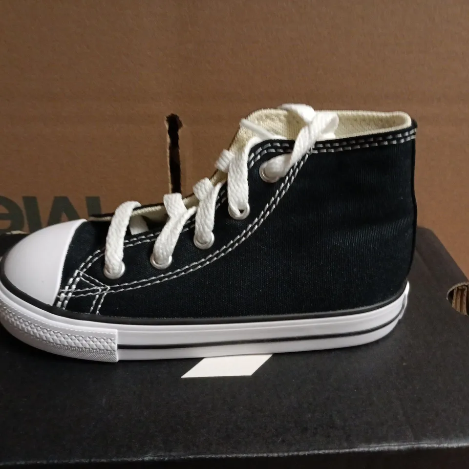 CONVERSE INFANT ALL STAR HI TRAINERS - BLACK, UK 9 INFANT