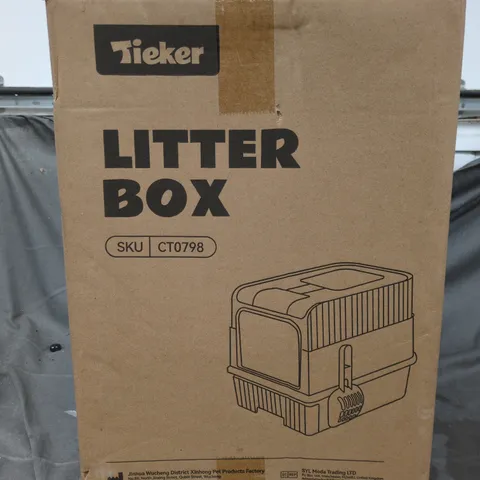 LITTER BOX WITH HOOD – CARDBOARD BOX PACKAGING (LARGE CAT LITTER TRAY)