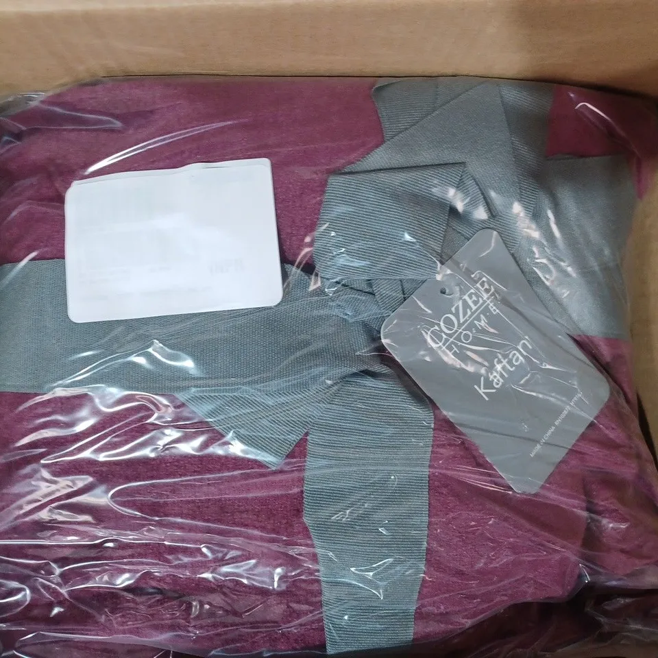 BOXED COZEE HOME VELVET KAFTAN IN SHIRAZ WINE COLOUR SIZE MEDIUM