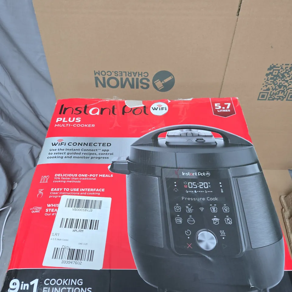 INSTANT POT PLUS 9 IN 1 MULTI COOKER