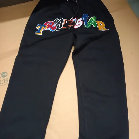 TRAPSTAR BLACK JOGGING BOTTOMS - SIZE S