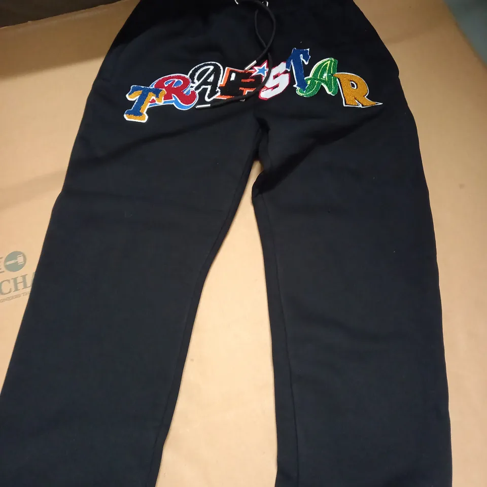 TRAPSTAR BLACK JOGGING BOTTOMS - SIZE S