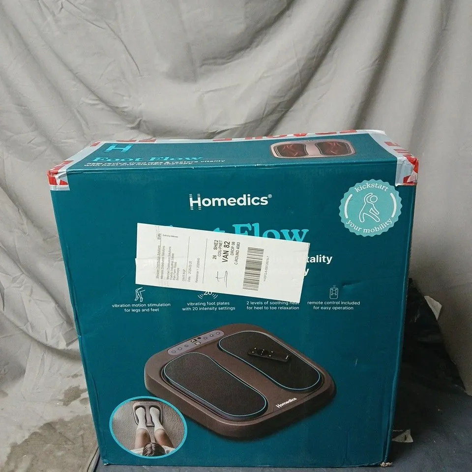 HOMEDICS FOOT FLOW DEVICE BOXED