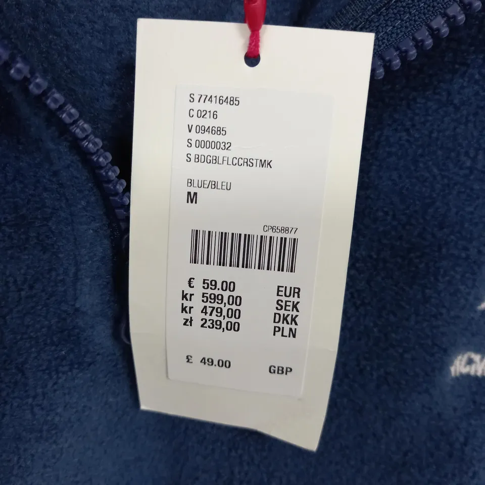 BDG JEANS BLUE 1/4 ZIP FLEECE - M