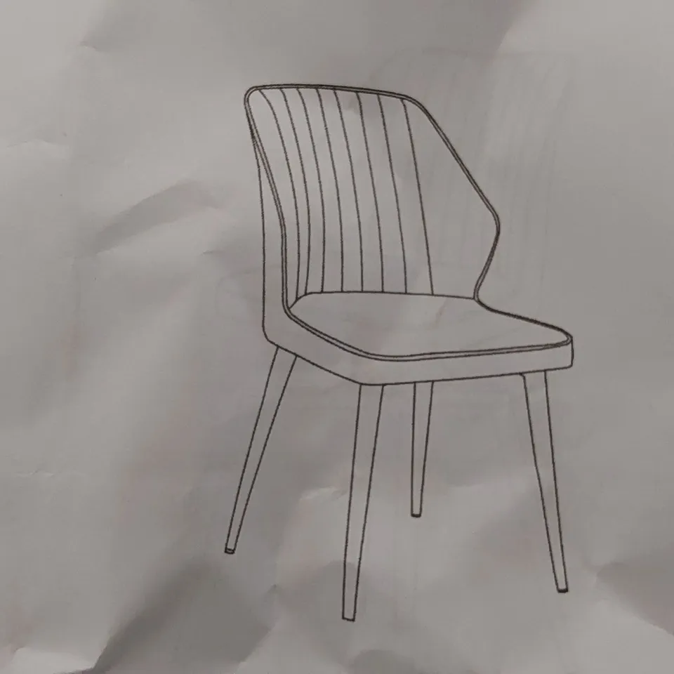BOXED SET OF 2 BROWN FAUX LEATHER CLIPOP CHAIRS (1 BOX)
