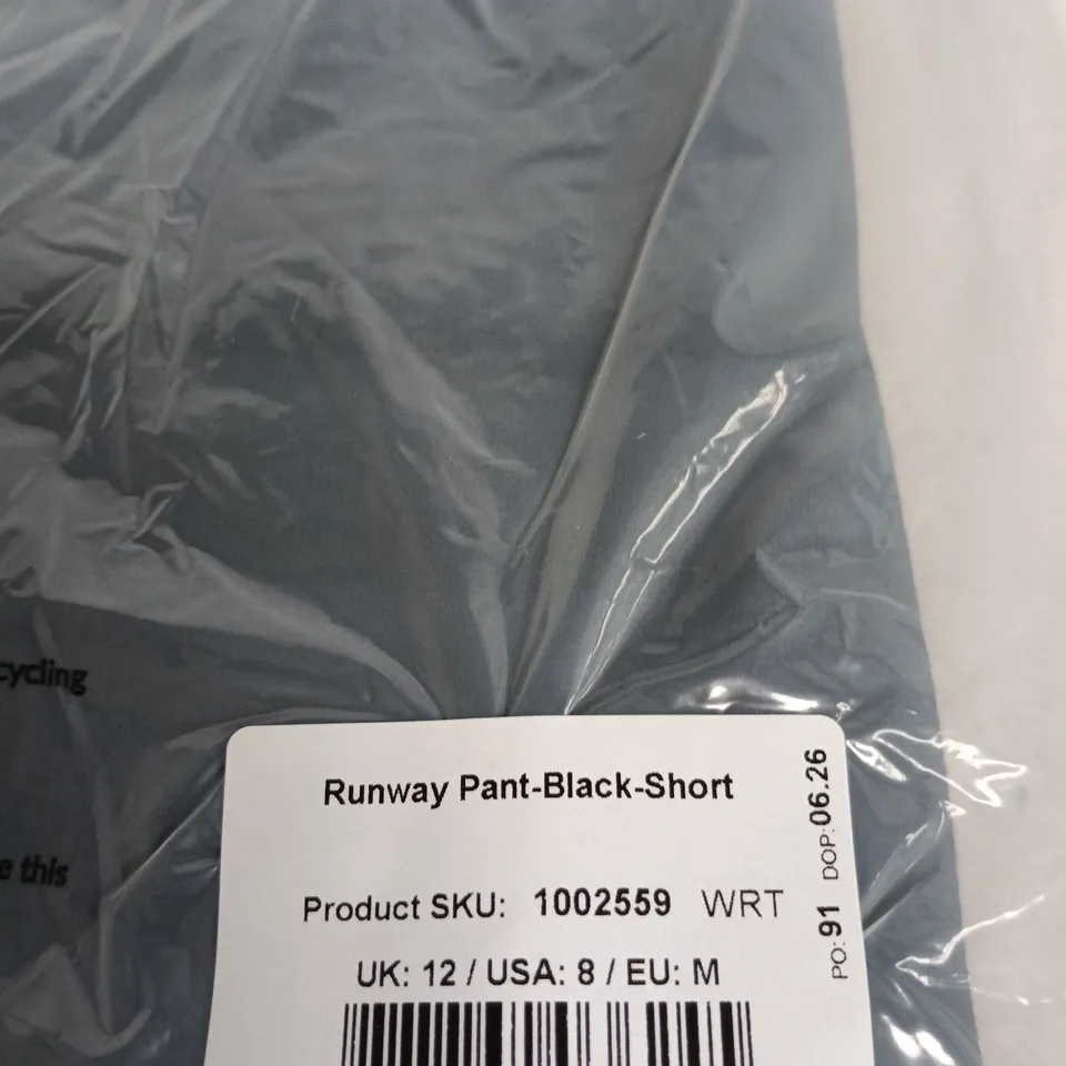 SAINT + SOFIA RUNWAY PANT – BLACK SHORT, UK 12